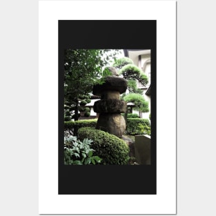 Stone Lantern in a Japanese Garden Posters and Art